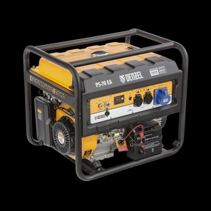 Генератор бензиновый DENZEL PS 70 EA, 7.0 кВт, 230 В, 25 л, электростартер